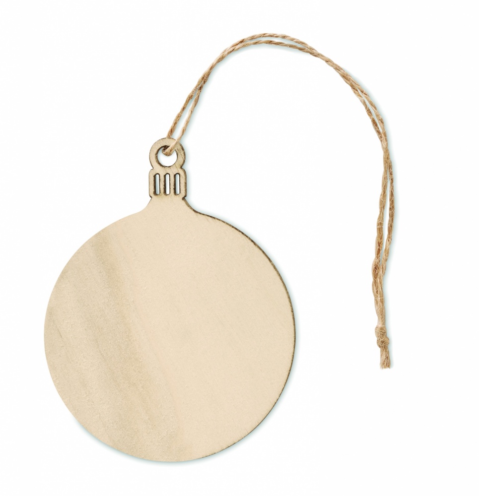 Logotrade promotional merchandise photo of: Wooden Tree bauble hanger